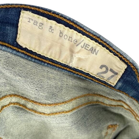 Rag & Bone Skinny Jean Legging Mid Rise Clean Indigo Size 27 - Picture 4 of 7